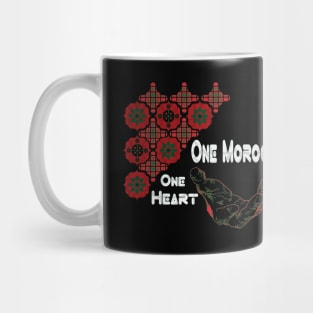 Solidarity in Diversity: One Heart, One Morocco DNA Morish Mug